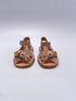 Ria Menorca sandaal nubuck nude bloem